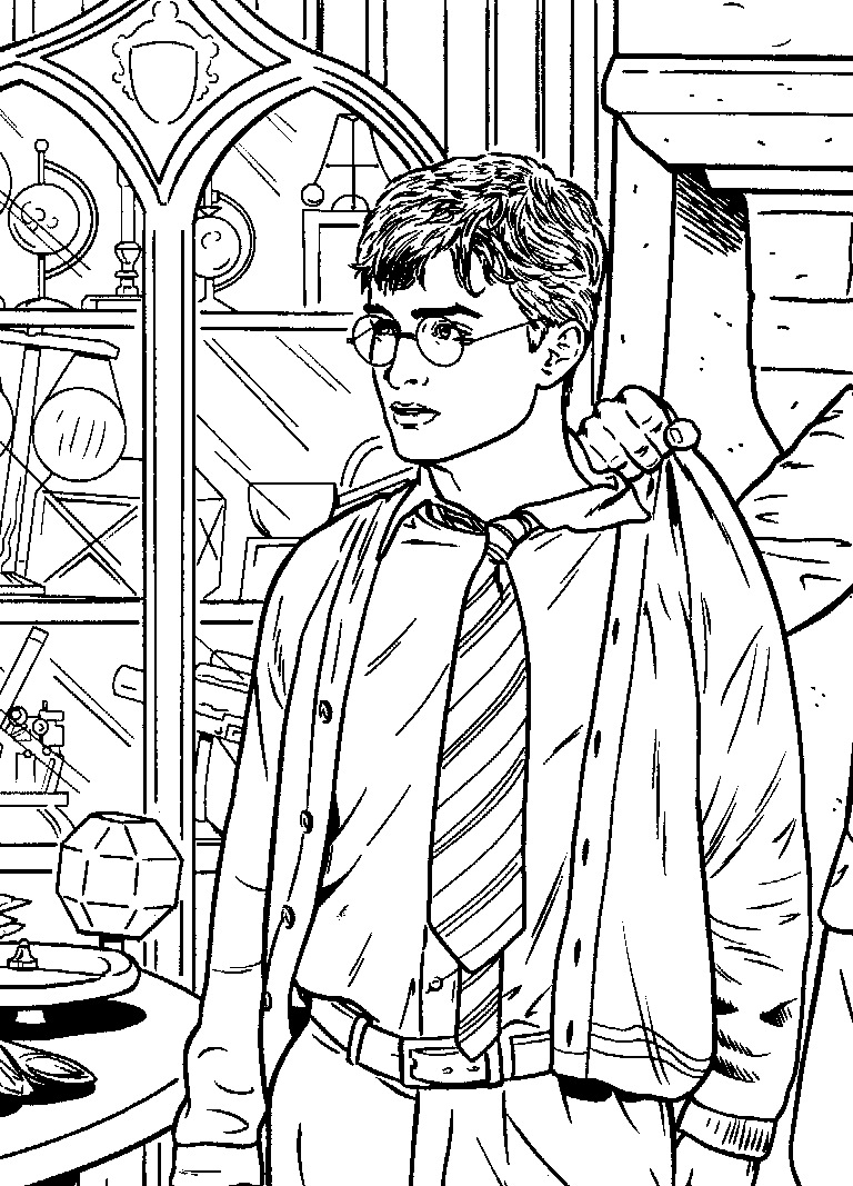 Coloriage Harry Potter 1